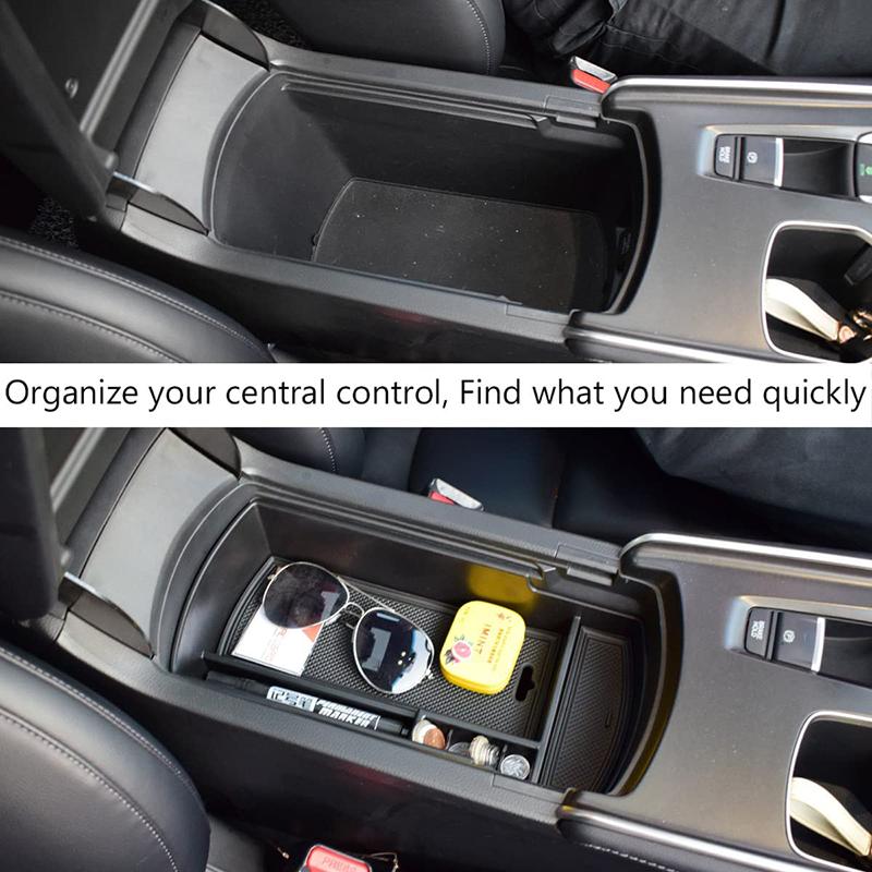 Center Console Organizer For Honda Accord 2018 2019 2020 2021 2022 Plastic Material Armrest Box Insert Tray Pallet Accessories