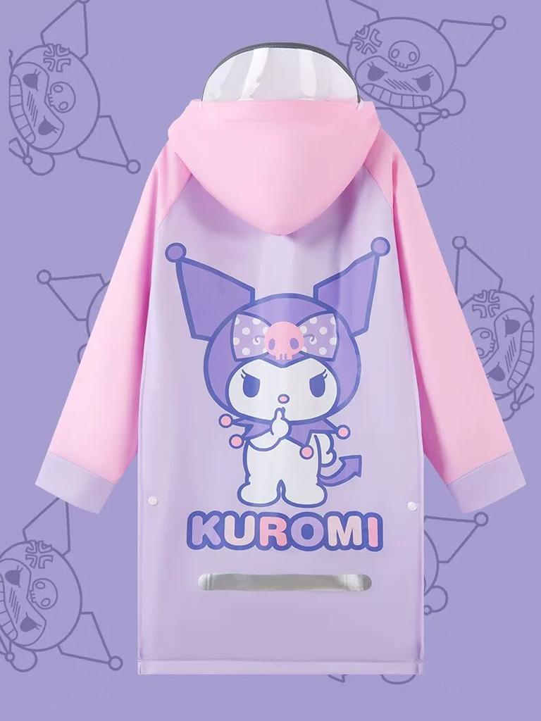 Sanrio Melody Girl Mid Length Long Length Kids Raincoat