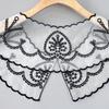 Eugen Yarn Retro Embroidery Fake Collar Versatile Collar Flower Clothing Hollow Decoration Small Shawl Lace Accessories