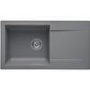 EINNA Built-in Sink, In SMC GRAY BETON - 16, 1 Bowl, Dim. 78 * 43.5 Cm, Manual Emptying