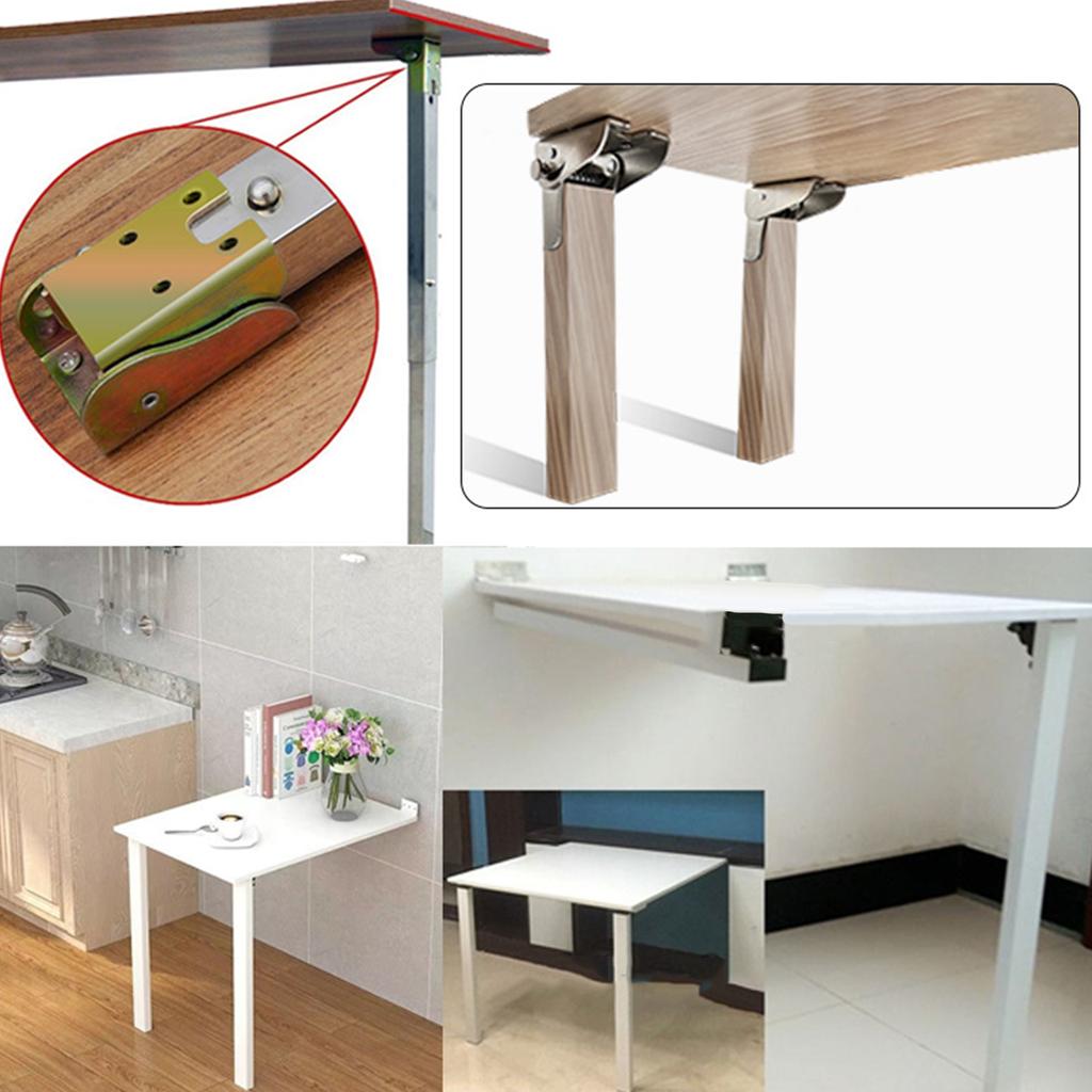 Sofa Invisible Folding Hinge 90 Degree Right Angle Self-Locking Folding Furniture Hardware Dining Table Connection Foot