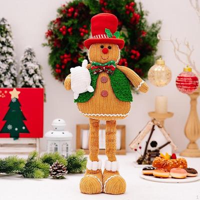 Рождественская пряничная кукольная фигурка, украшение, декоративная подставка для вечеринки
