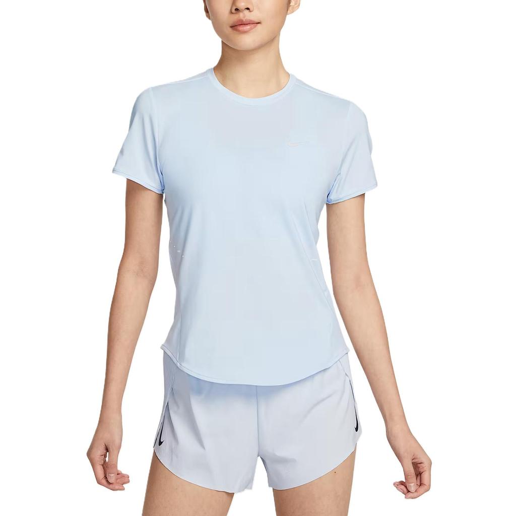 Nike Dri-Fit Swift Comfortable Fashion Simple Versatile Short Sleeve T-Shirt Women Tops Blue HM9699423
