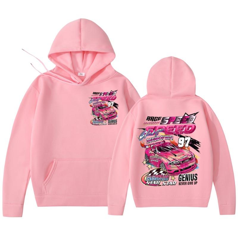 Men Women Autumn Winter Cool Hoodie Car Print Hoody Men Vintage Casual Sweatshirt Long Sleeve Pullovers
