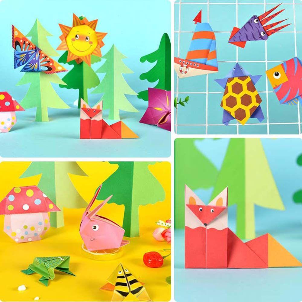 Learning Book Educational Baby Hand-cut Paper Kids Craft Toys Folding Paper Origami Handmade Paper