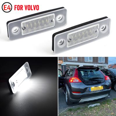 2 шт. для Volvo C30 2008-2013 прозрачные линзы высокой яркости светодиодный светильник номерного знака лампа номерного знака