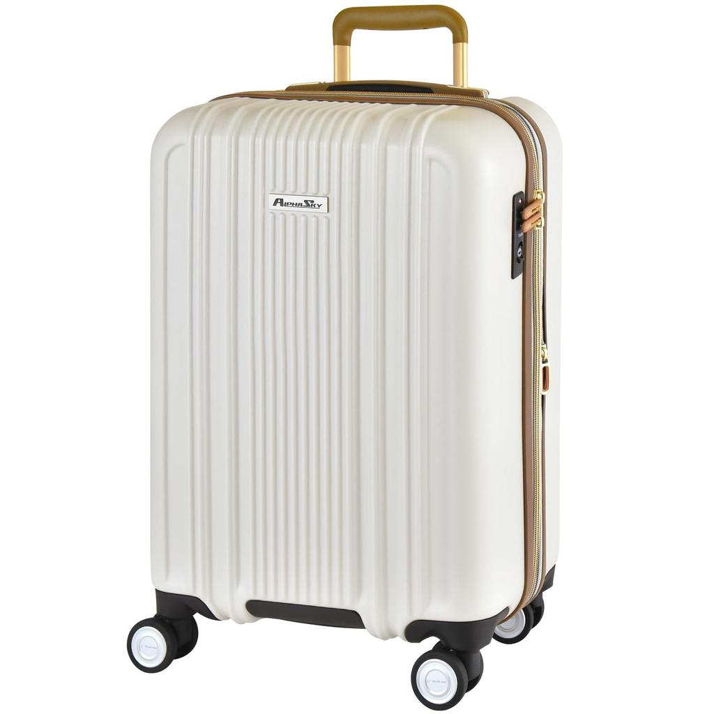 Чемодан ALPHASKY S размер 40л 54см [Plus One] EX/S 999-50EX/S (Матовый цвет слоновой кости)