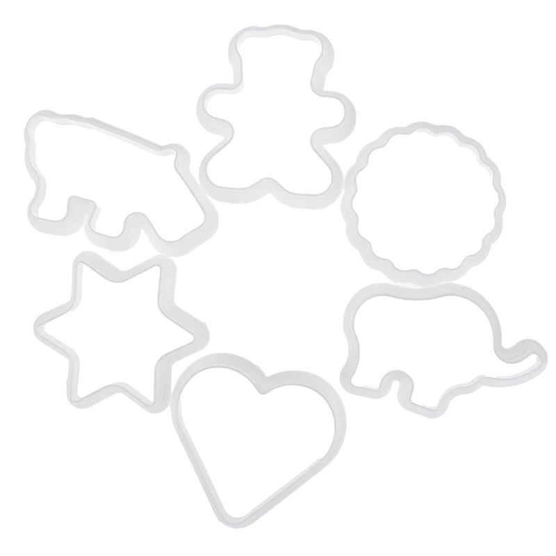 6 шт., пластиковые формочки для печенья с животными, формы для помадки, инструмент для декора торта