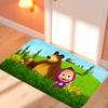 Kawaii Masha and the Bear Doormat Home Decor Items Kitchen Rugs Living Room Foot Mat Entrance Carpet Bedroom Rug Non-slip Pad