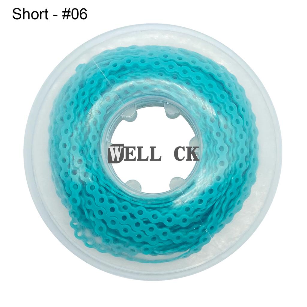 WELL CK 1Pcs Dental Orthodontic Elastic Rubber Power Chain Rubber Band Short Type