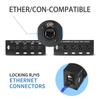 4-канальный XLR «папа» — «мама» удлинитель: Удлинитель сетевого кабеля RJ45
