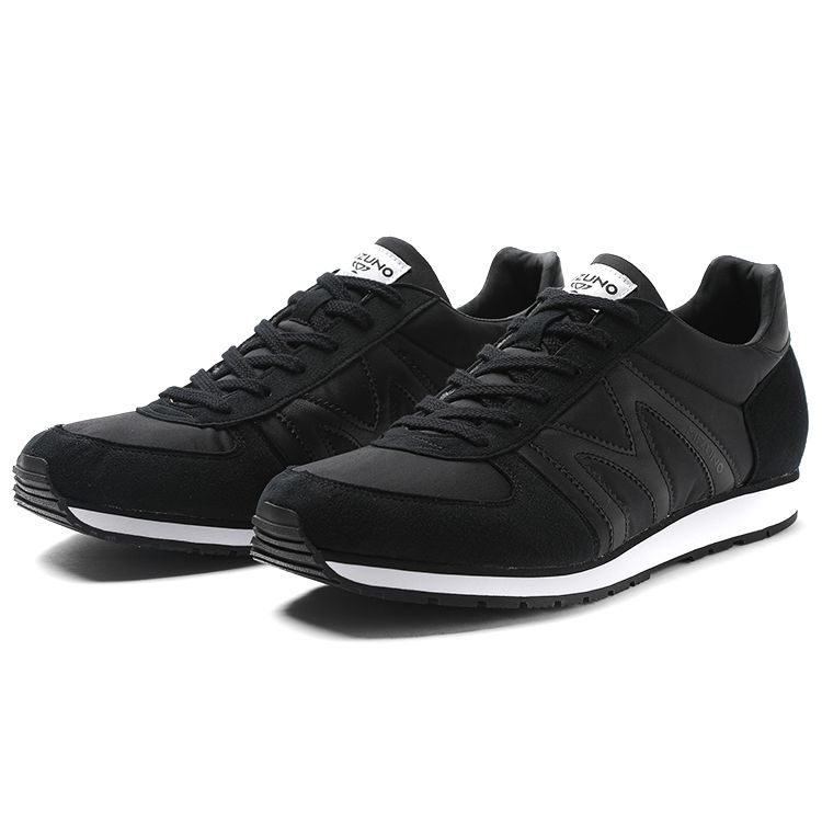 Mizuno Mr 1 Унисекс Низкие Повседневные Кроссовки Черно-Белые D1GF221401