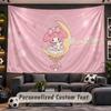 My Melody Personalized Tapestry Support Custom Name, Wall Art Home Decoration