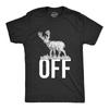 Мужские смешные футболки 'Buck Off' Охота на оленя Забавная оскорбительная новинка Футболка