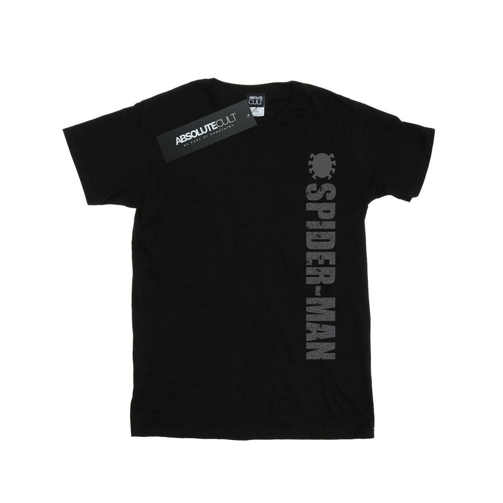 Marvel Mens Spider-Man Patterned Logo T-Shirt