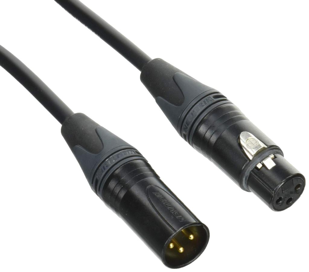 CANARE XLR Microphone Neutrik Cable, Connector, Black, 5m, EC05-B/Black