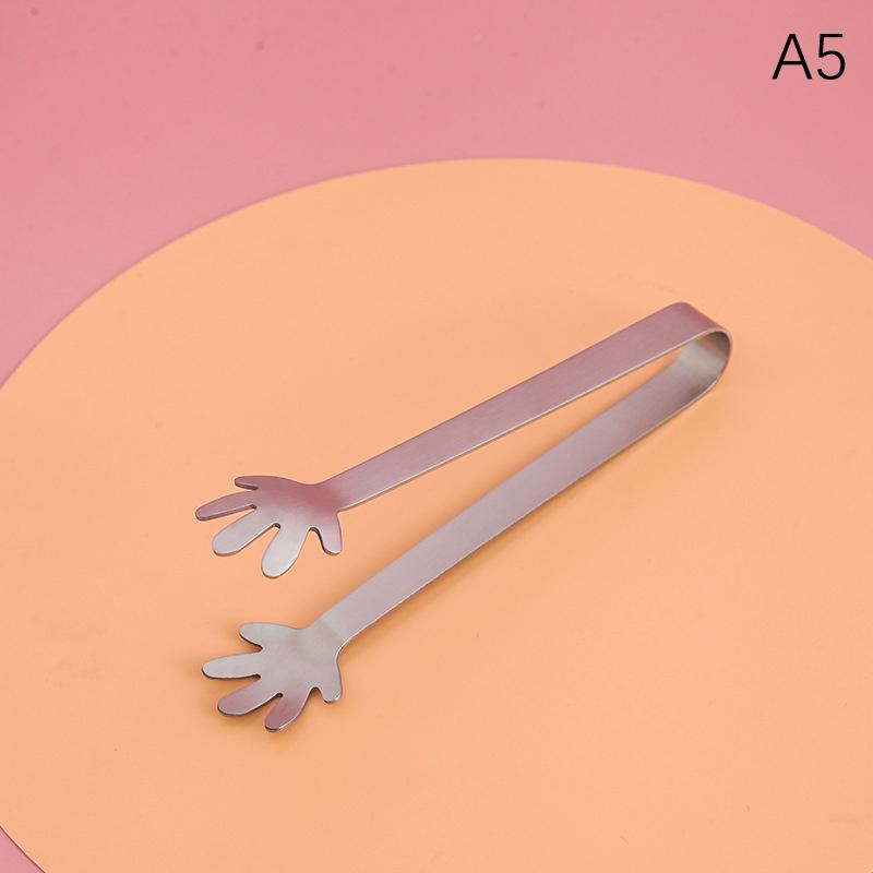 Мини-зажимы для еды из нержавеющей стали для кубиков сахара, пинцеты для кубиков льда, симпатичные зажимы для выпечки, кондитерских изделий, украшения тортов, конфет, десертов