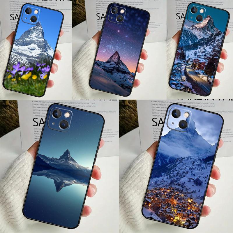 Чехол Zermatt Matterhorn Swiss Mountain для iPhone 14 16 15 Pro Max 11 12 13 Mini 7 8 Plus X XR XS MAX, мягкий противоударный чехол