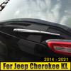 Для Jeep Cherokee KL 2014 2015 2016 2017 2018 2019 2020 2024 ABS автомобиля задний стеклоочиститель стеклоочиститель крышка отделка чехол полоса наклейки