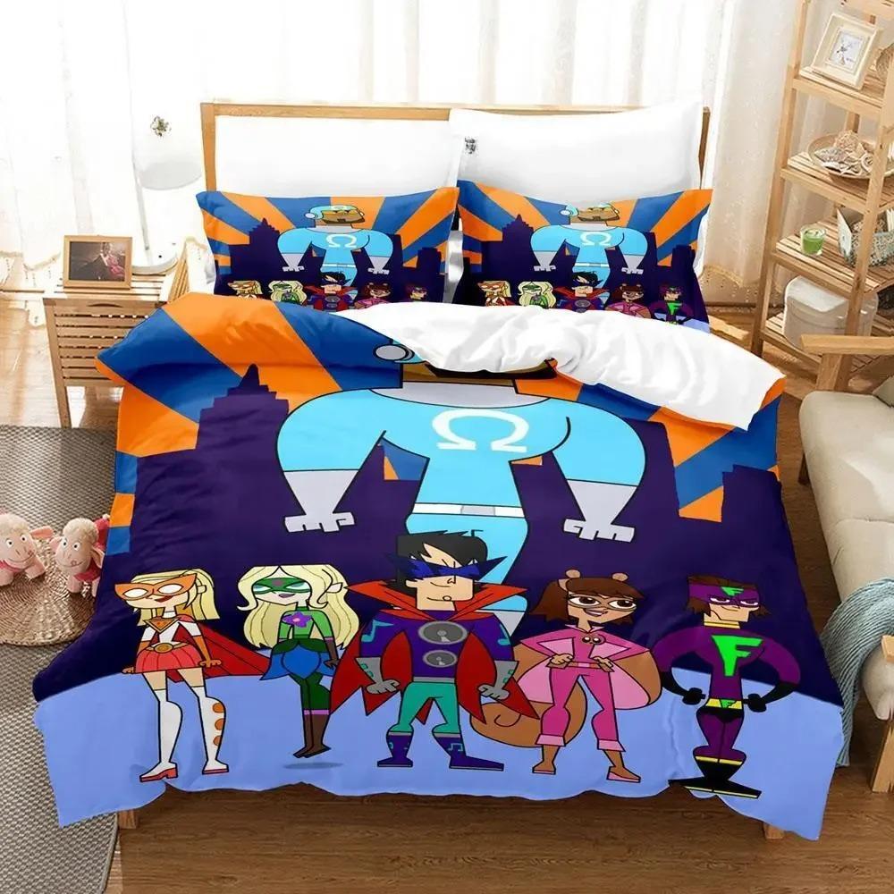 3D Print Total Drama Bedding CollectionDuvet Cover Comforter Bed Collection Quilt Cover PillowcaseKing Queen Twin Size Boys Girls Adultse