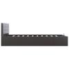 Hydraulic Storage Bed in Grey Faux Leather 140 x 200 cm