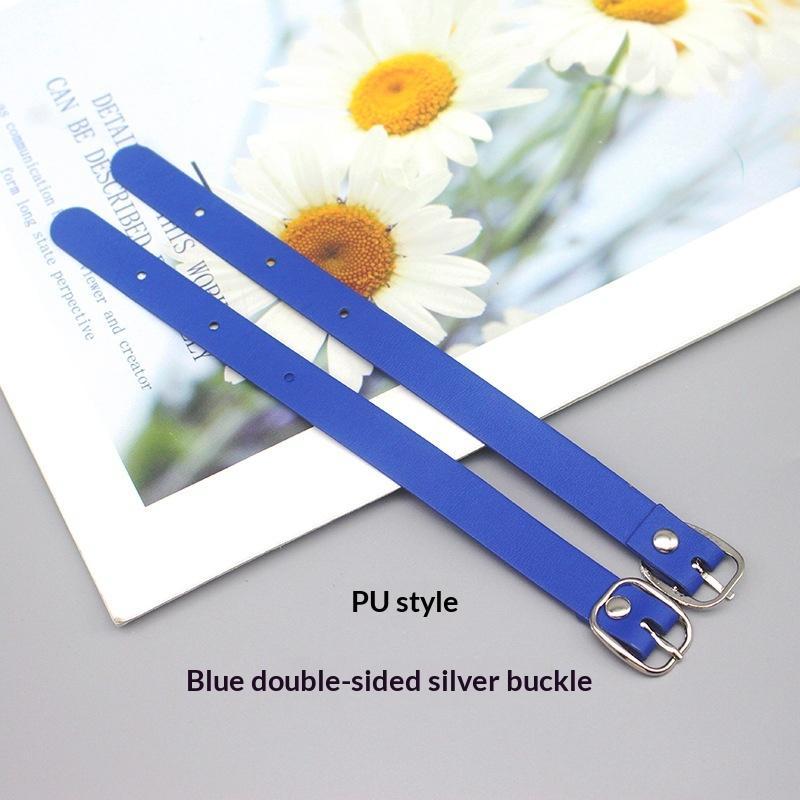 Easy to Write Double Sided PU Luggage Tag Alloy Buckle Rust Proof Copper Rivet for Travel Baggage Identification