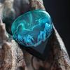 Смоляные медиаторы для гитары Ожерелье Северное сияние Медиаторы для гитары Креативный кулон Подарки для любителей музыки Мужчины Женщины