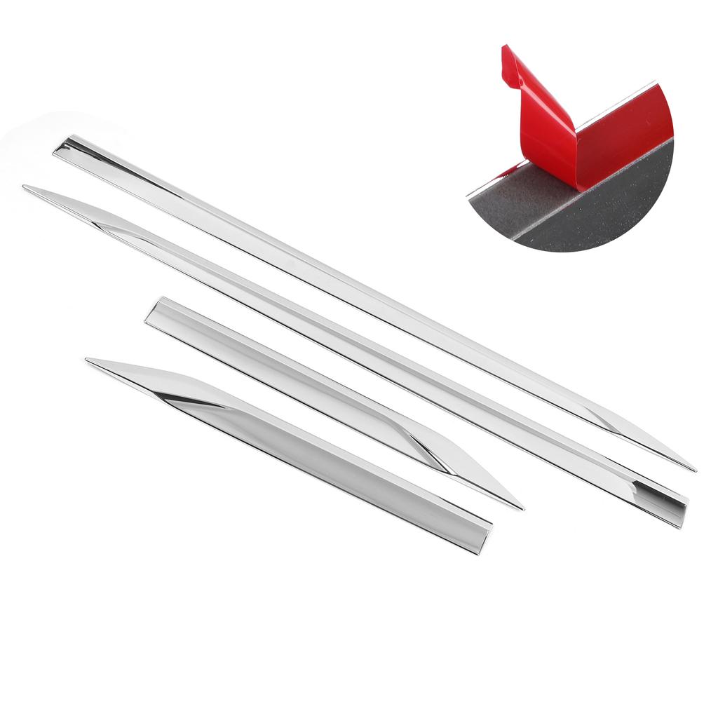 4PCS Car Side Door Body Molding Strips Trim ABS Plating Fit for Harrier Venza XU80 2020 2021