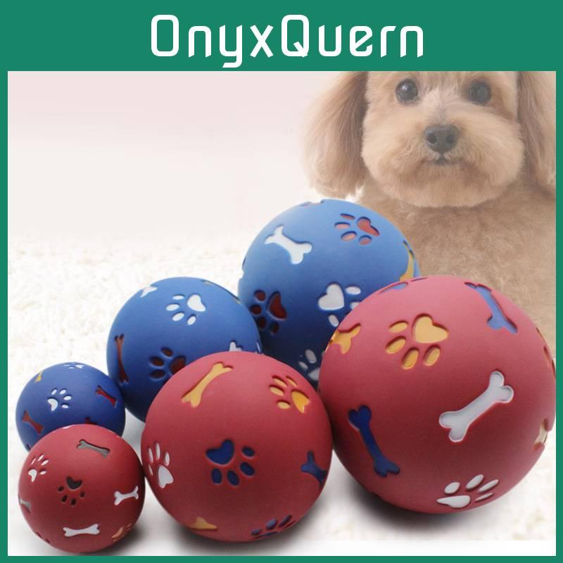 Multi-color Durable Rubber Pet Chewing Ball Available In Three Sizes For Dogs And Cats