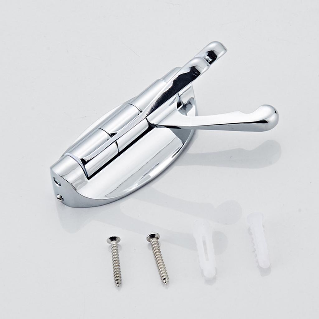 Вращающийся на 180° крючок для вешалок, бытовые металлические настенные вешалки с 3 крючками для кухни и ванной комнаты, многофункциональный регулируемый держатель для сумок