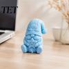 Sitting Dwarf Statue 3D Printed Gnome Figurine, Holding Star Knitted Hat Statue, Faceless Tabletop Decoration for Home Office Room