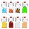 2PCS-Pack 2OZ 60ml Swing Top Bottles for Sparkling Juice Mini Glass Bottle With Swing Top For Spirit Wine MOQ1500 Custom Logo