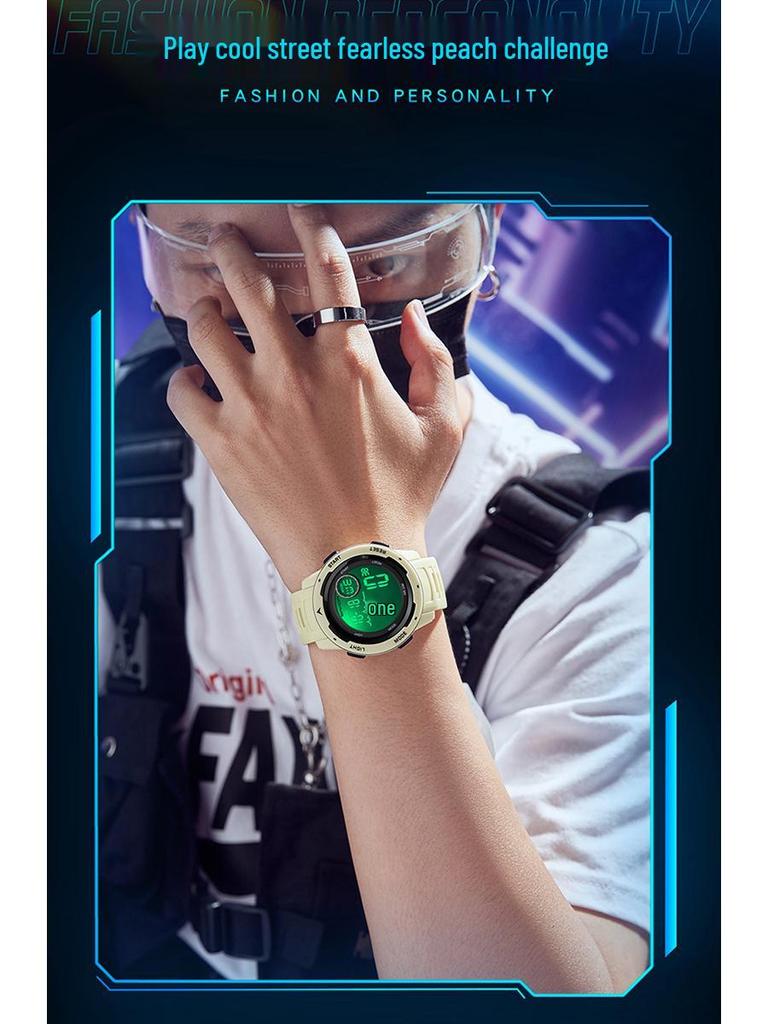 Sanda Электронные Модные Спортивные Часы: Многофункциональный, Стильный, Унисекс, Однодисплейный