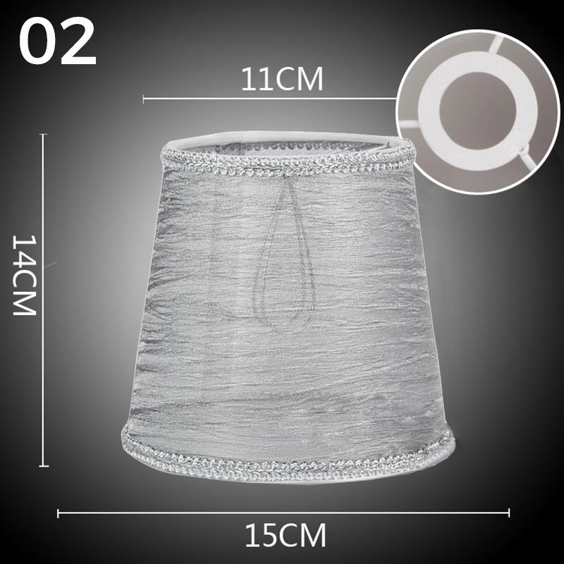 Современный абажур для потолка, прозрачный абажур из текстурированной ткани, прозрачный абажур в виде барабана, потолочный светильник, чехол для домашнего декора