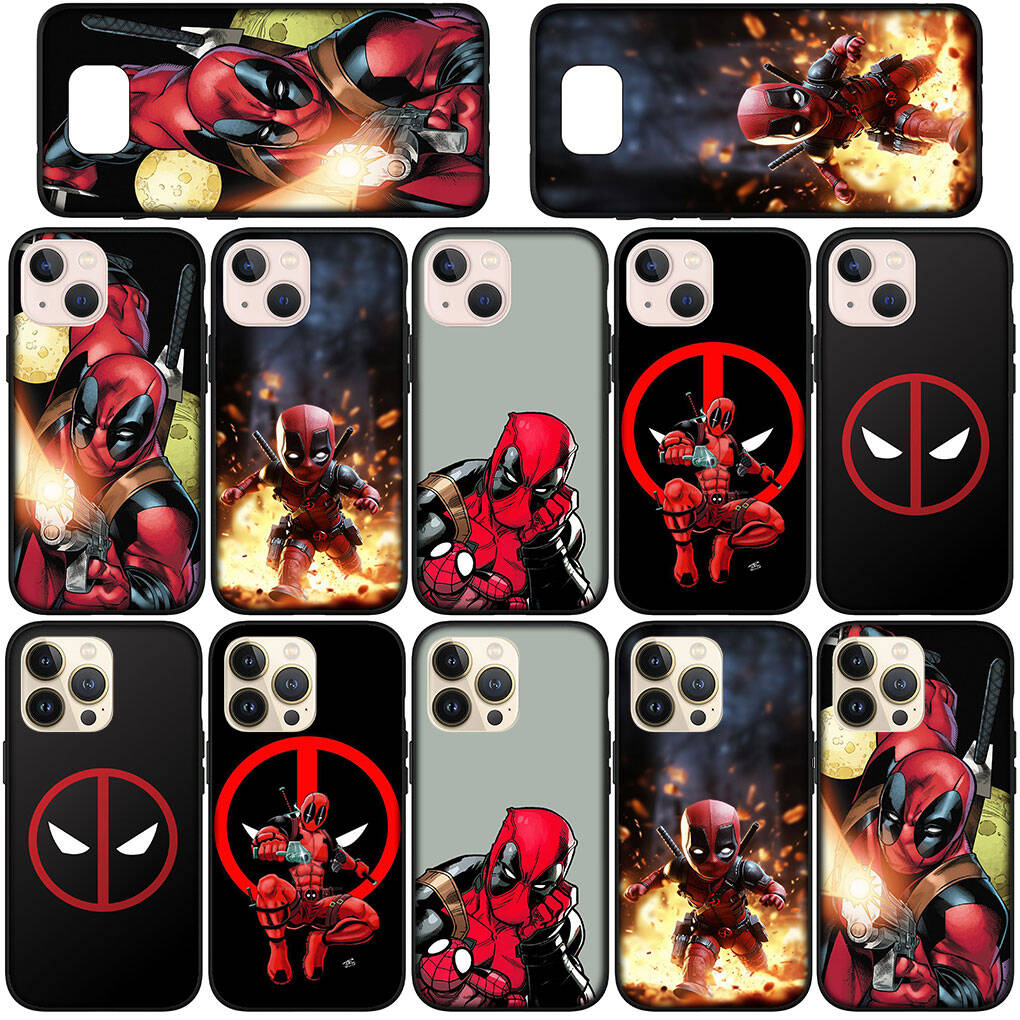 Phone Case for iPhone 17 16 15 Xiaomi Poco F8 F7 X7 X6 M8 C85 C75 C71 Redmi Note 14 13 12 11 Pro Max A3 A4 14C 13C 15C Superhero Deadpool Comics Cover