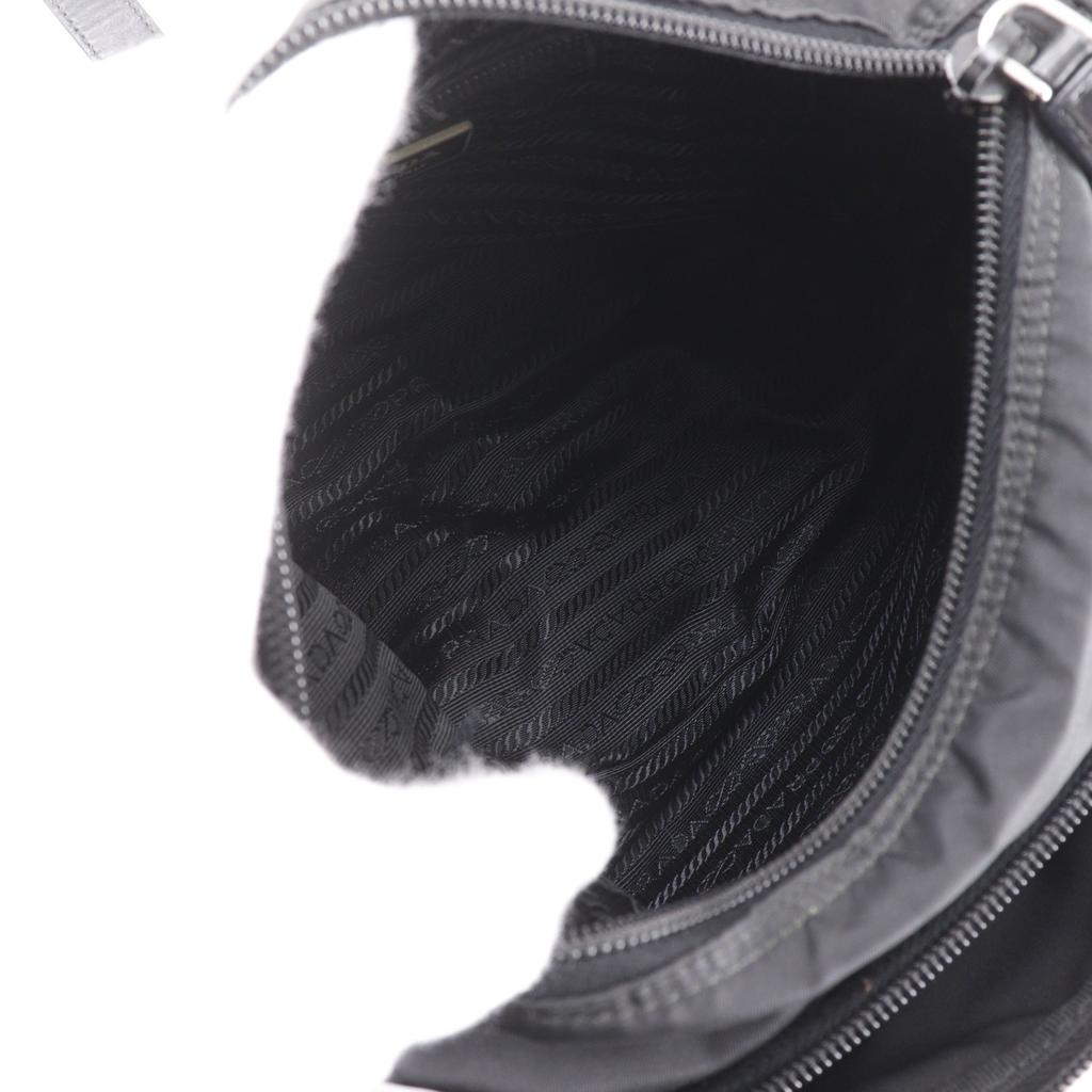 PRADA Shoulder Bag black Nylon unisex Used