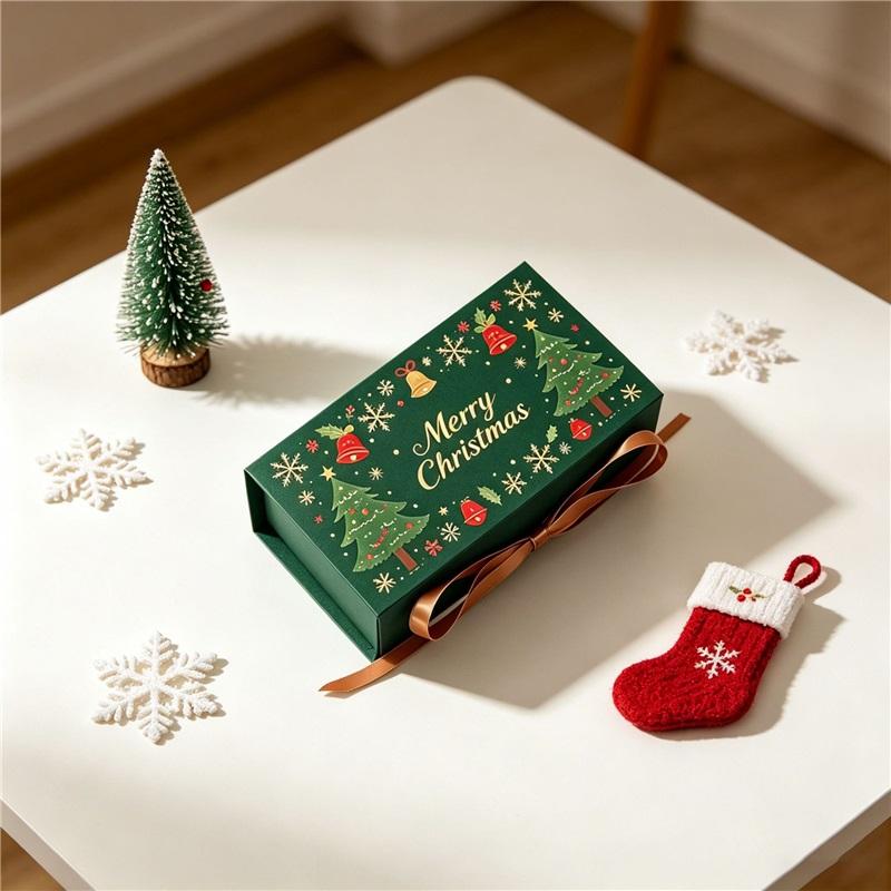 Christmas Exquisite Small Packaging Box Christmas Eve Candy Gift Christmas Tree Souvenir Chocolate Empty Box