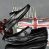 Mens Shoes Luxury Brand Loafers Men Slip On Shoes Genuine Leather Business Oxfords Man Casual Driving Flats Moccasins For Male