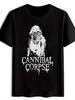 Мужская футболка "Cannibal Corpse" с графическим принтом черепа - Черная Повседневная Летняя Футболка с Dis
