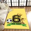 1PC Custom Name Soccer Trophy Celebration Theme Floor Mat Ideal for Living Room, Game Rooms, Office, Bedroom,Floor Mat Playful Design