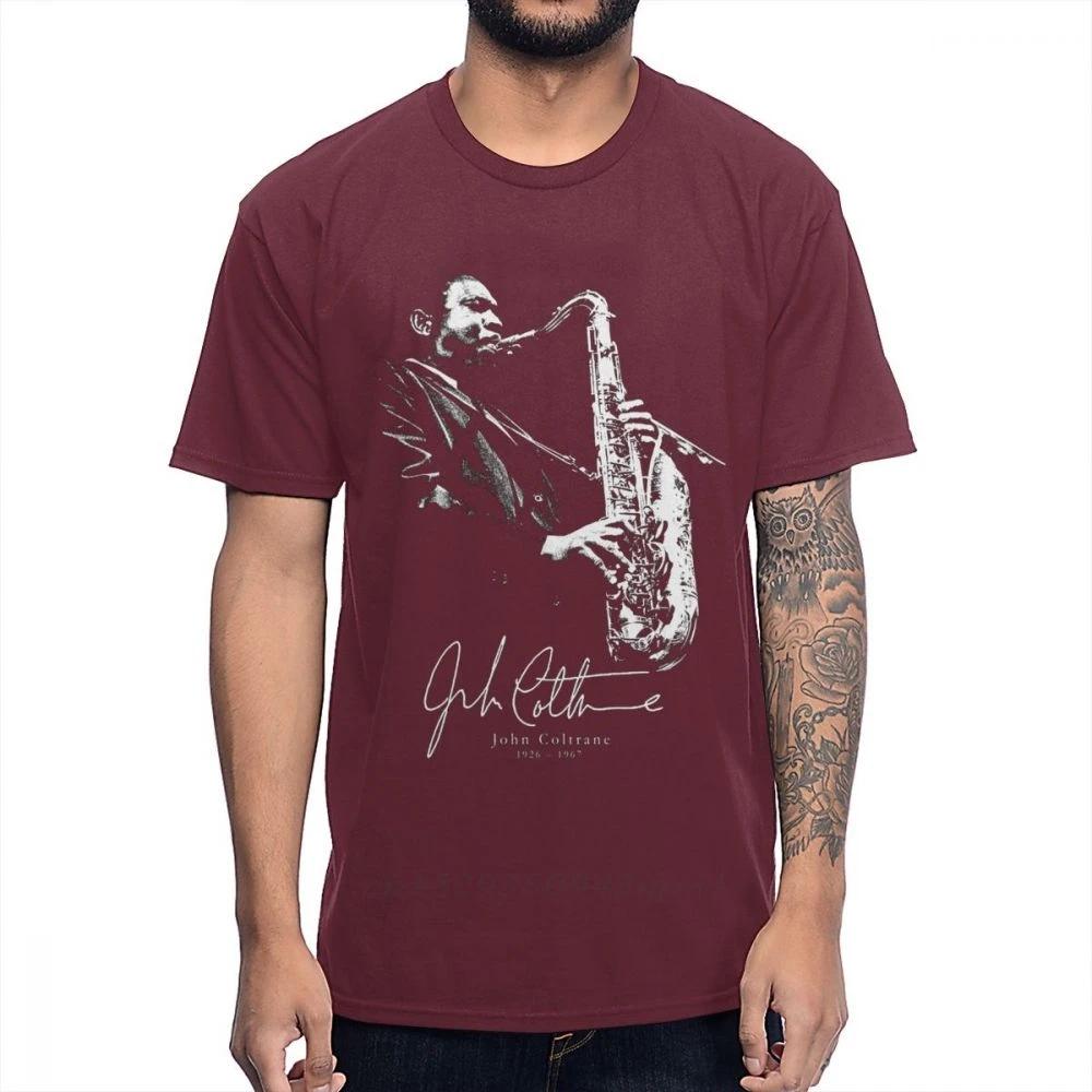 American Jazz Saxophonist And Composer Sax Music John Coltrane T Shirt 100% Cotton Graphic Cotton Tee Shirt