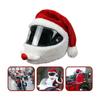 Christmas Santa Claus Costume Hat Motorcycle Helmet Hat Cap Cover