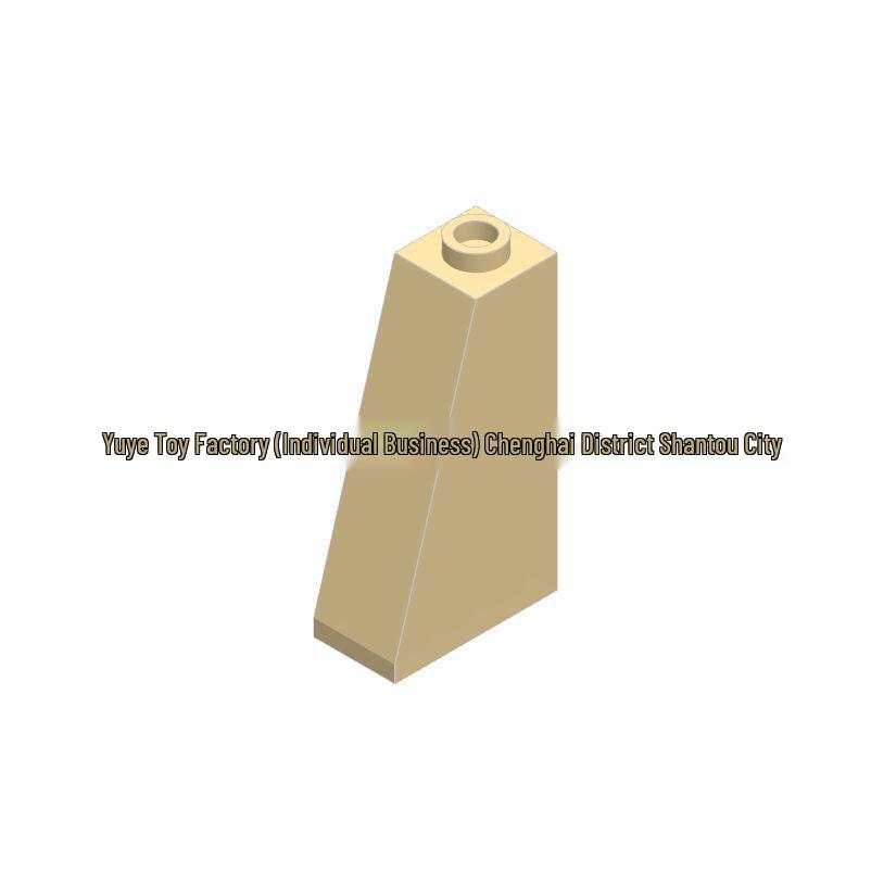 Compatible MOC Building Blocks: 4460 Assembly Parts, Heightening Half-Slope with One Hole - DIY Science Education Toy Accessories.