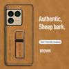 Чехлы Для Sony Xperia 1 VIII Skinsheep Искусственная Кожа Магнитный Держатель Ударопрочный Чехол Для Sony Xperia 1 VIII Матовая Задняя Крышка Телефона