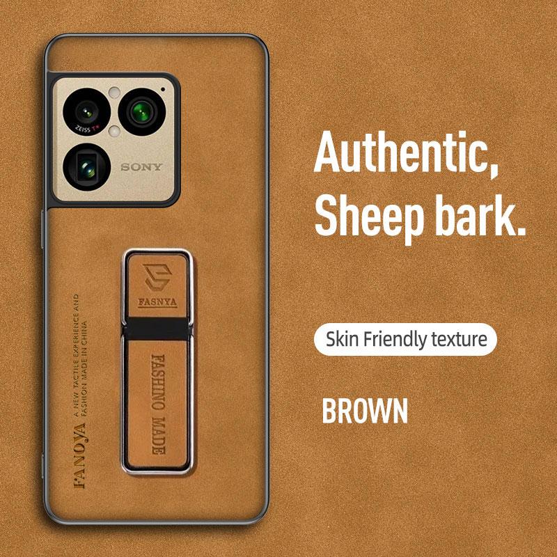 Чехлы Для Sony Xperia 1 VIII Skinsheep Искусственная Кожа Магнитный Держатель Ударопрочный Чехол Для Sony Xperia 1 VIII Матовая Задняя Крышка Телефона
