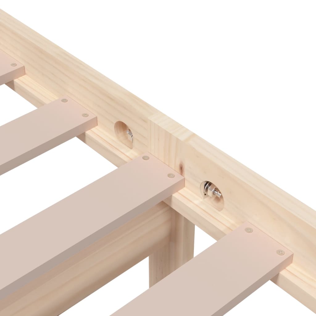 Solid Wood Bed Frame without Mattress 75 x 190 cm