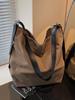 2025 New Women's Retro Canvas Crossbody Tote - Large Capacity, Versatile & Casual