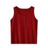Женский топ-майка в рубчик с полосками Zhi Xuan Plus Size из смесовой шерсти - Коллекция Весна 2026, Носить отдельно или в сочетании с другими вещами