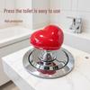 Heart-Shaped Nail Art Toilet Flush Button Presser