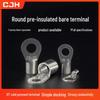 Brass Purple Copper Plated Silver OT6-6 Copper Lug, 1000 pcs Cold Press Bare Terminal Wire Lug